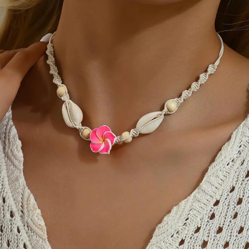 Nackiy Handmade Sea Shell Necklace for Women Summer Adjustable Natural Shell Collar Necklace - Image 4